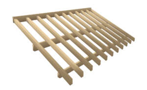 schema charpente 1 pente